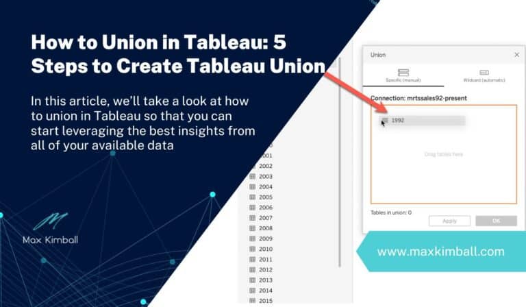 How to Union in Tableau: 5 Steps to Create Tableau Union