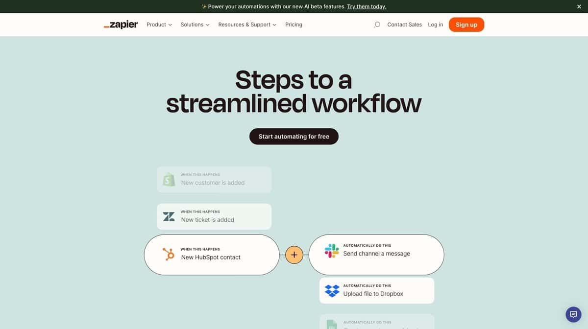 Zapier AI Tool for Startups and Workflow Automation